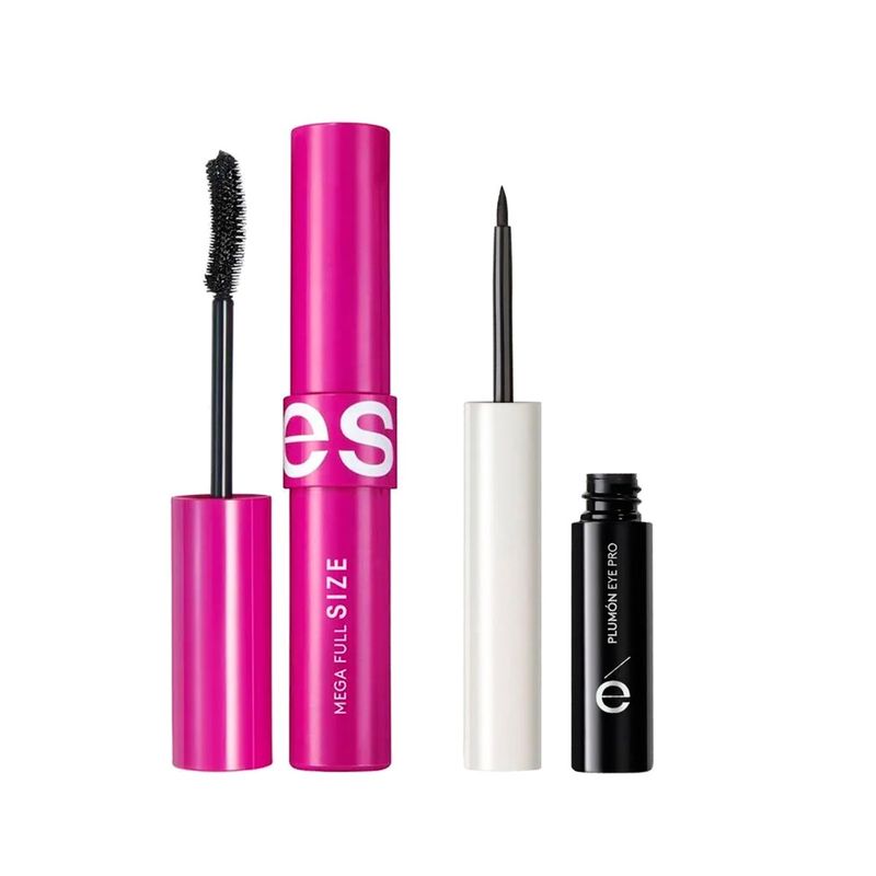 ESIKA - Máscara Esika Mega Full Size A Prueba De Agua Negro con Del Plumon