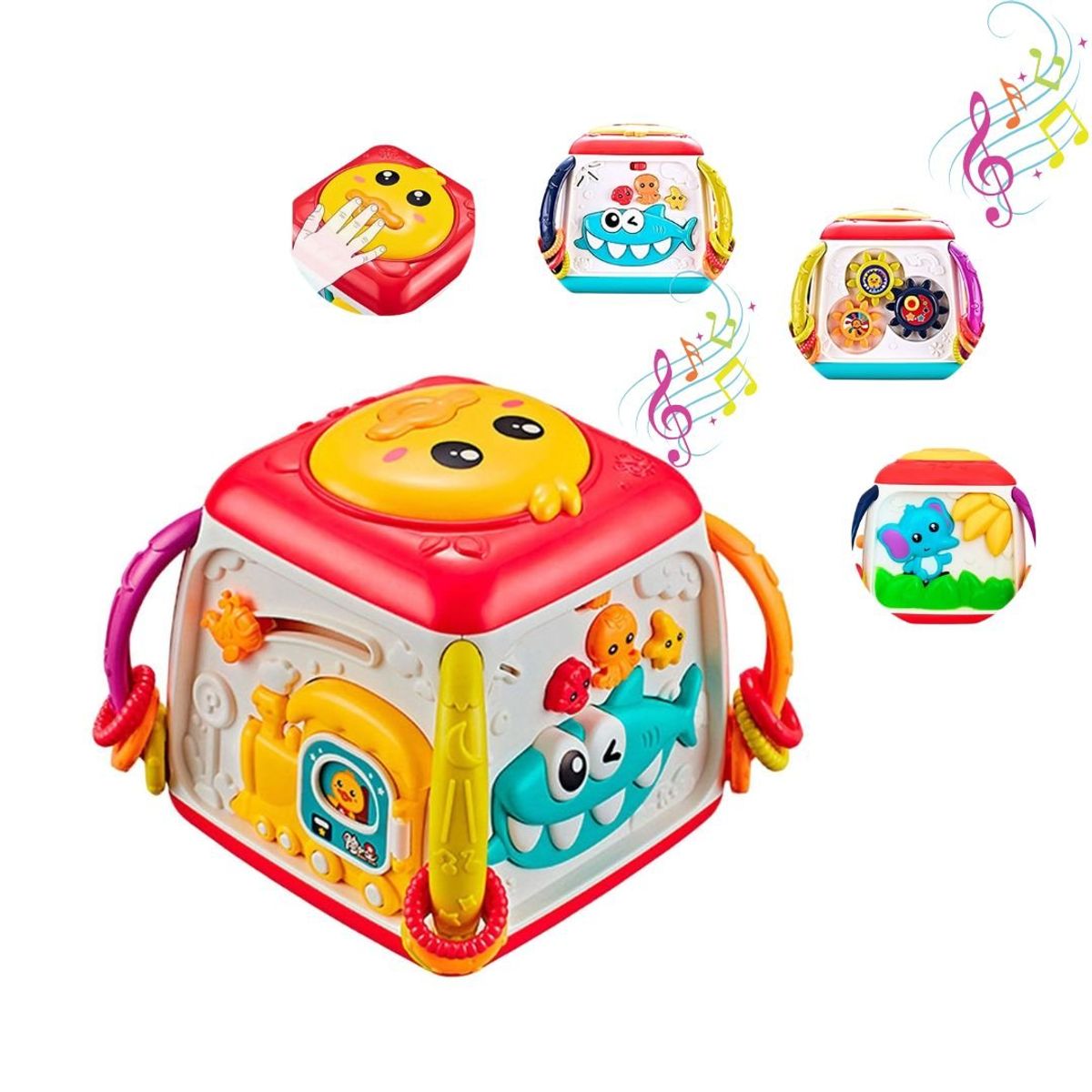 GENERICO - Cubo Musical de Actividades Montessori Patito para Bebé