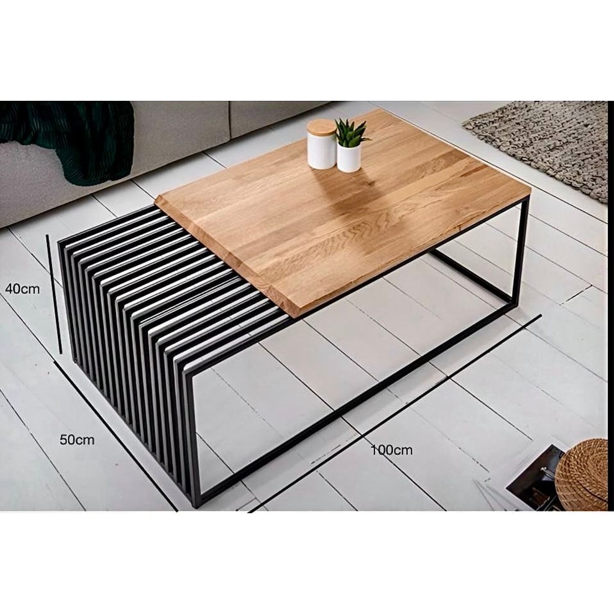 STIL NOVO - MESA CENTRAL ROMIE MADERADO