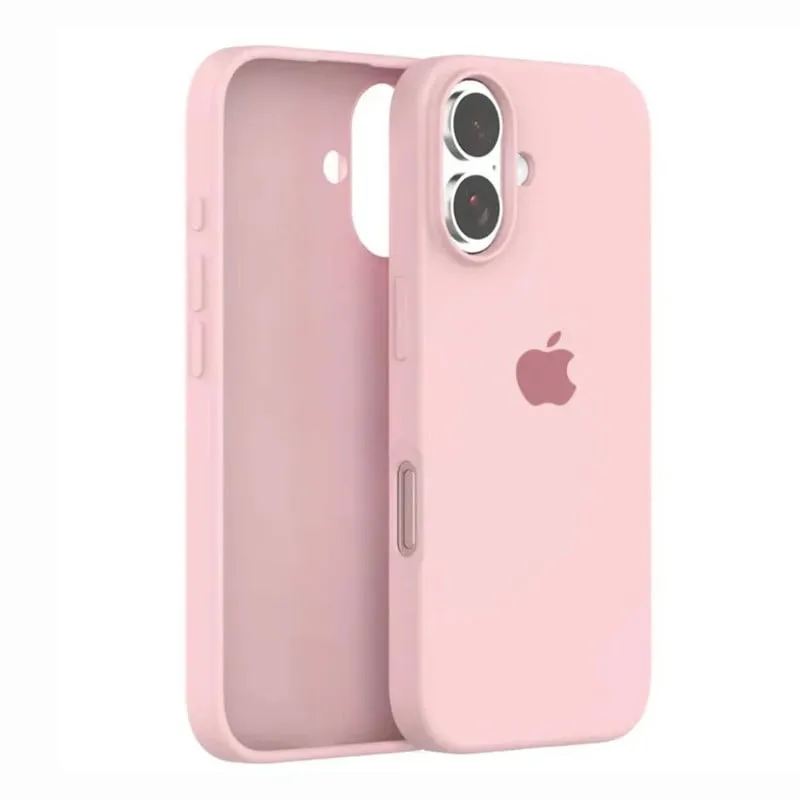 CASE - Case de Silicona Para Iphone 16 - Rosa