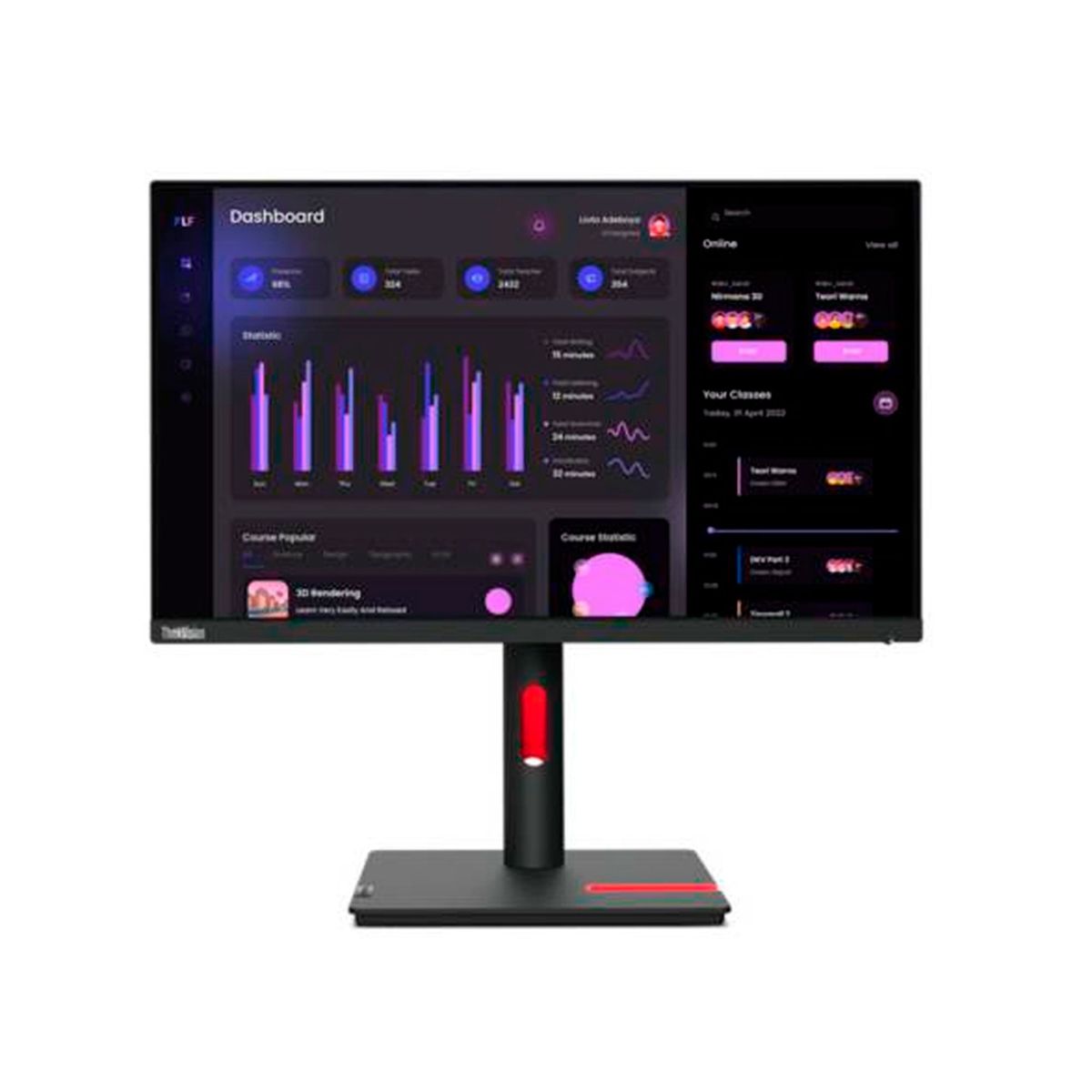 LENOVO - MONITOR LENOVO  238P WLED IPS HDMI 6MS 60HZ 250CD PN MONLE63CFMAR1LA