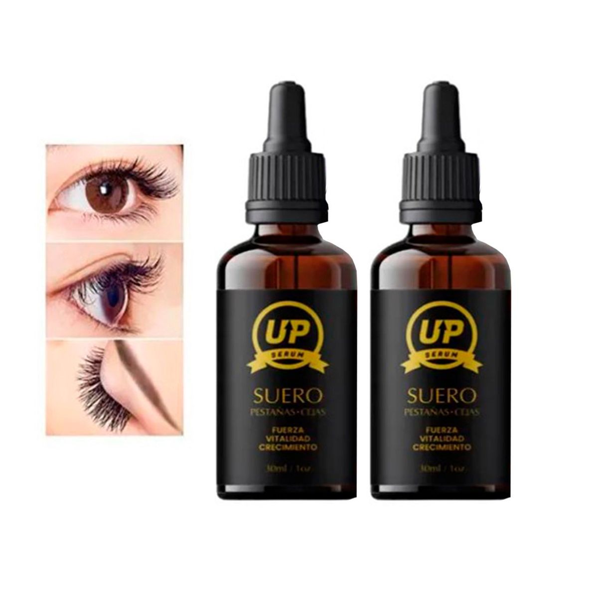 GENERICO - Serum Crecimiento Pestañas Y Cejas Original 2 Unidades