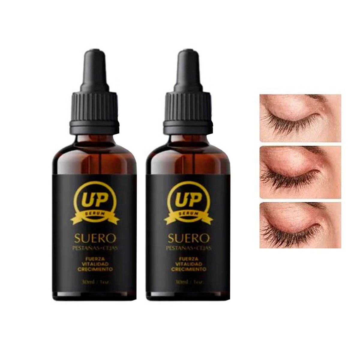 GENERICO - Sérum Up Para Crecimiento de Pestañas Y Cejas 30ml - 2 SET