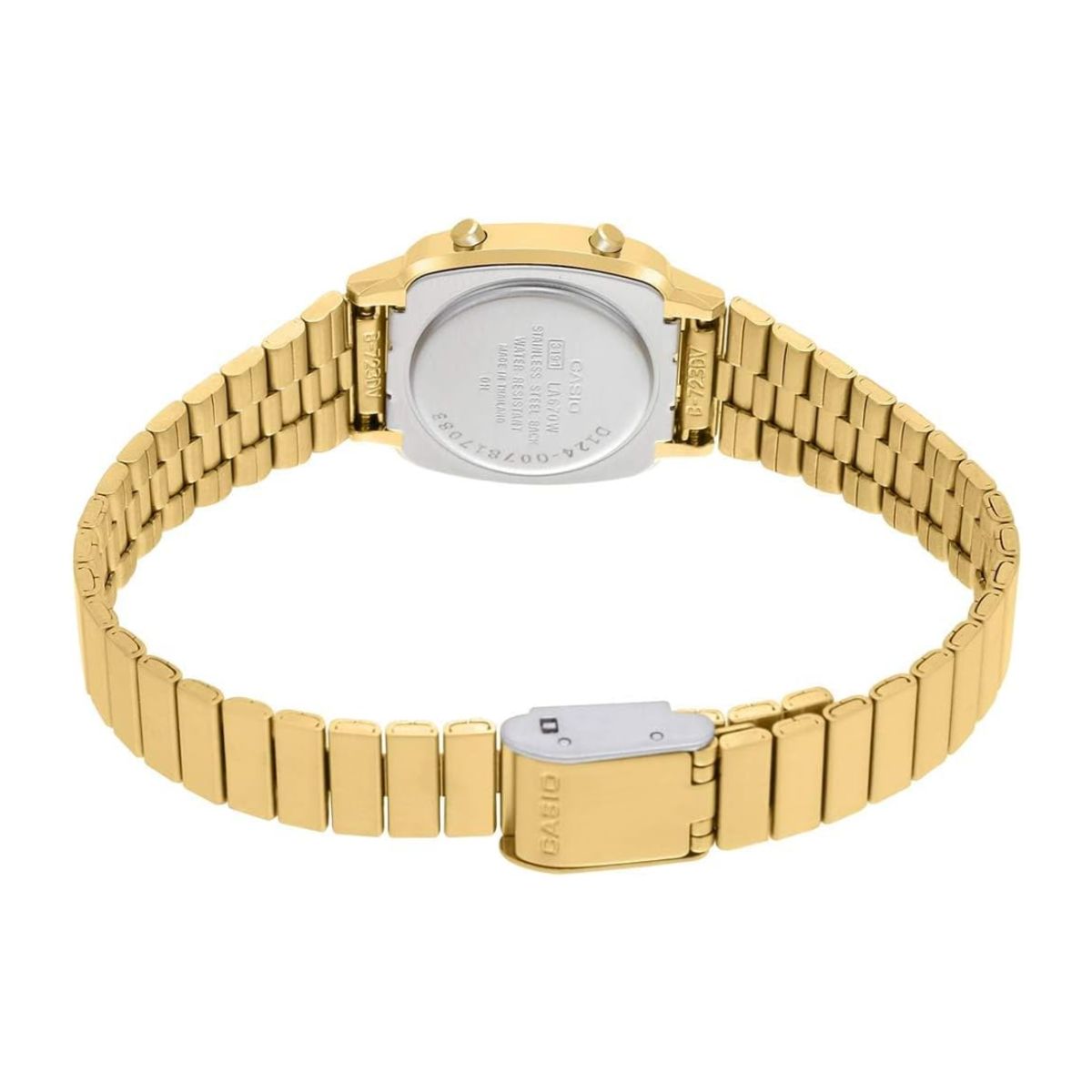 GENERICO - Reloj Vintage Mujer Resistente al Agua Diseño Retro - Elegante Color Dorado - Regalo Ideal para Ella