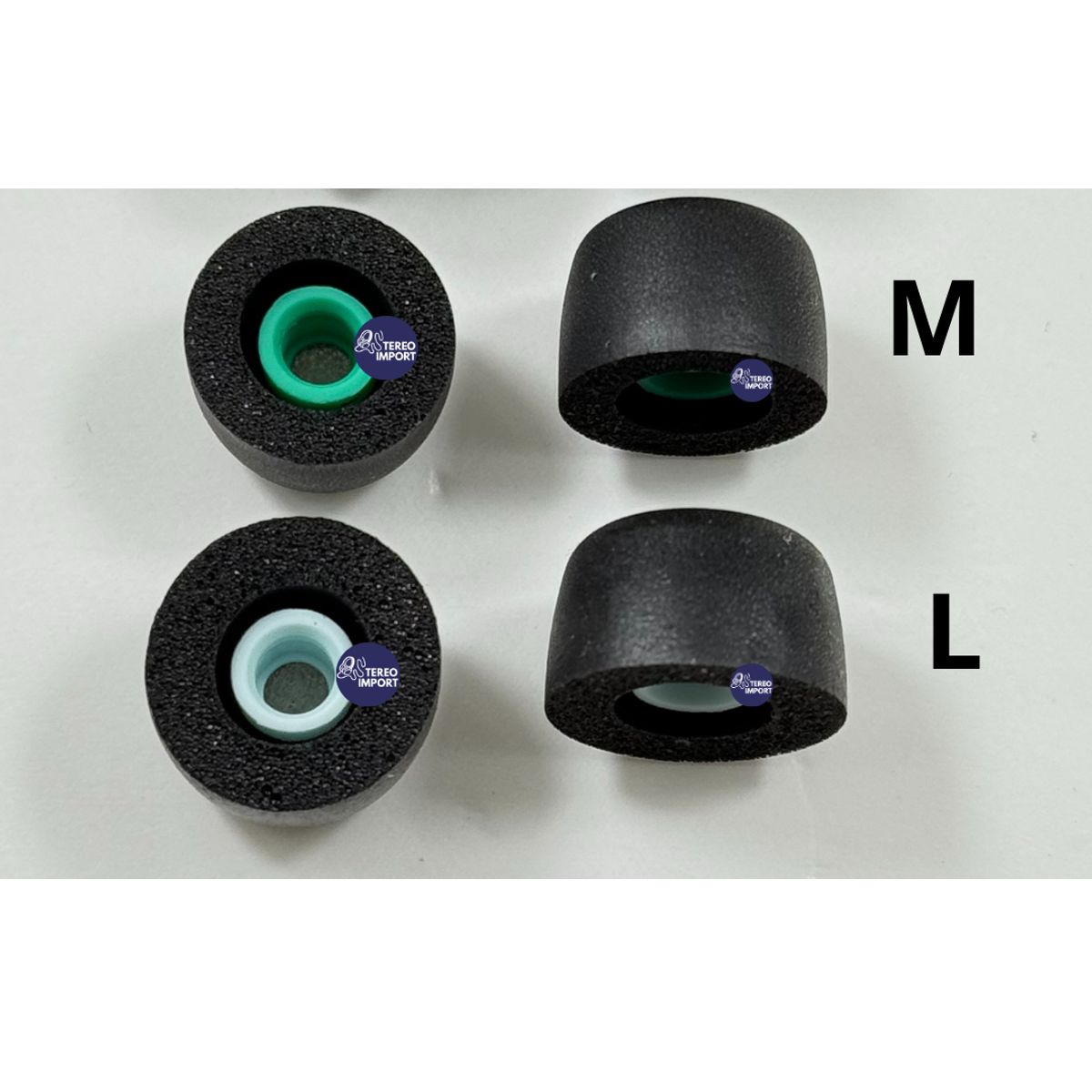 GENERICO - Almohadillas espuma para audifono Sony Wf-1000x m5  Negro 2 pares M - L