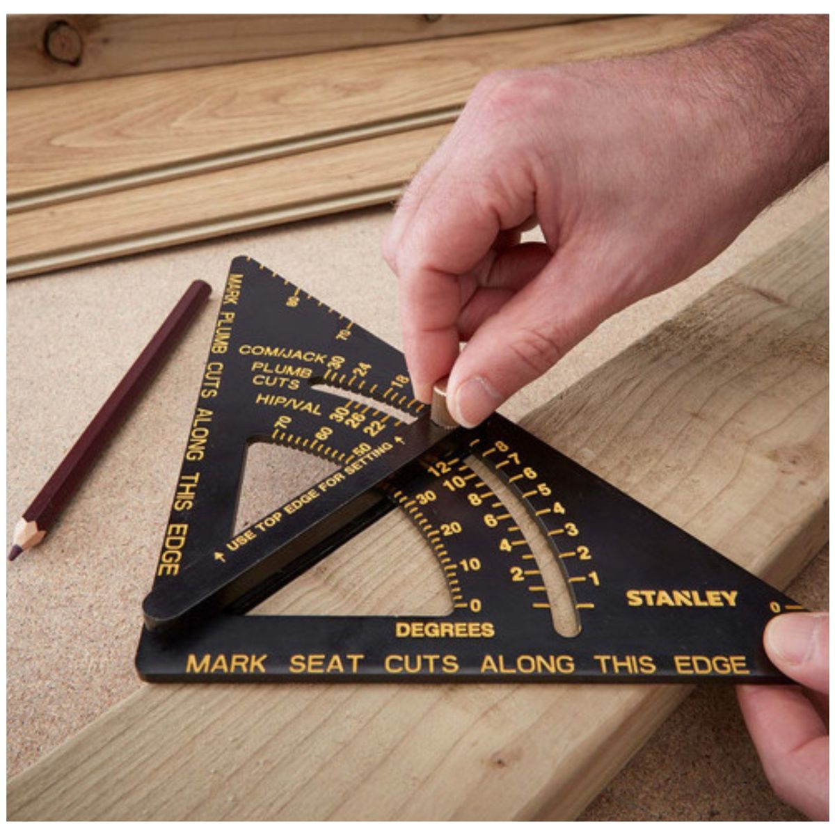 STANLEY - Escuadra rapida para drywall Trazado Ajustable Quick Square STANLEY