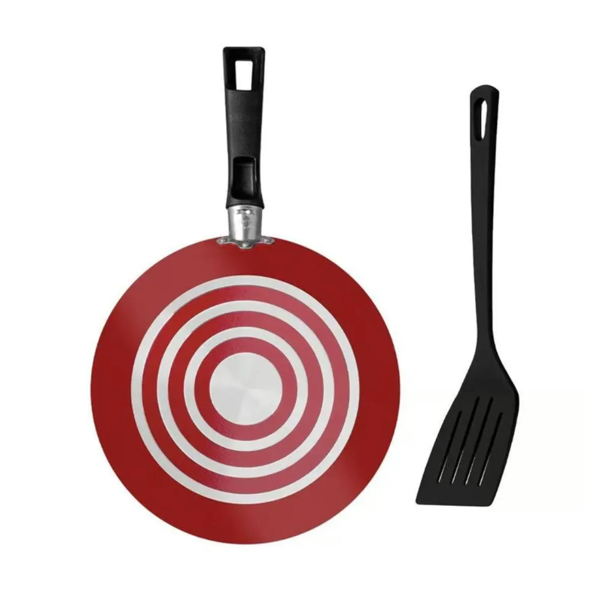 TRAMONTINA - Sarten 18 Cm 1.8Mm Rojo Roch-Loreto C/Espatula