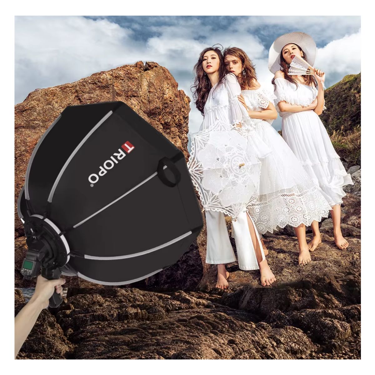 GENERICO - TRIOPO OCTABOX KS290 DE 90CM MONTURA SPEEDLIGHT + GRILLA