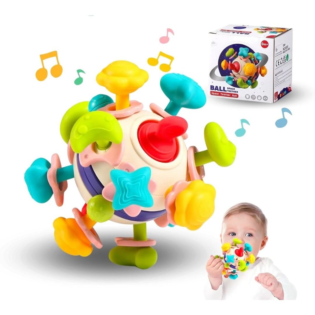 GENERICO - Juguete Sensorial Multifuncional Espacial 6 en 1