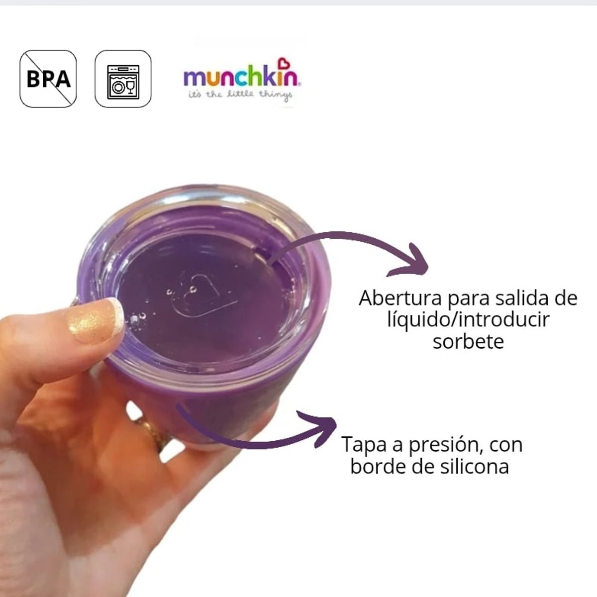 MUNCHKIN - Vaso con tapa de entrenamiento Munchkin