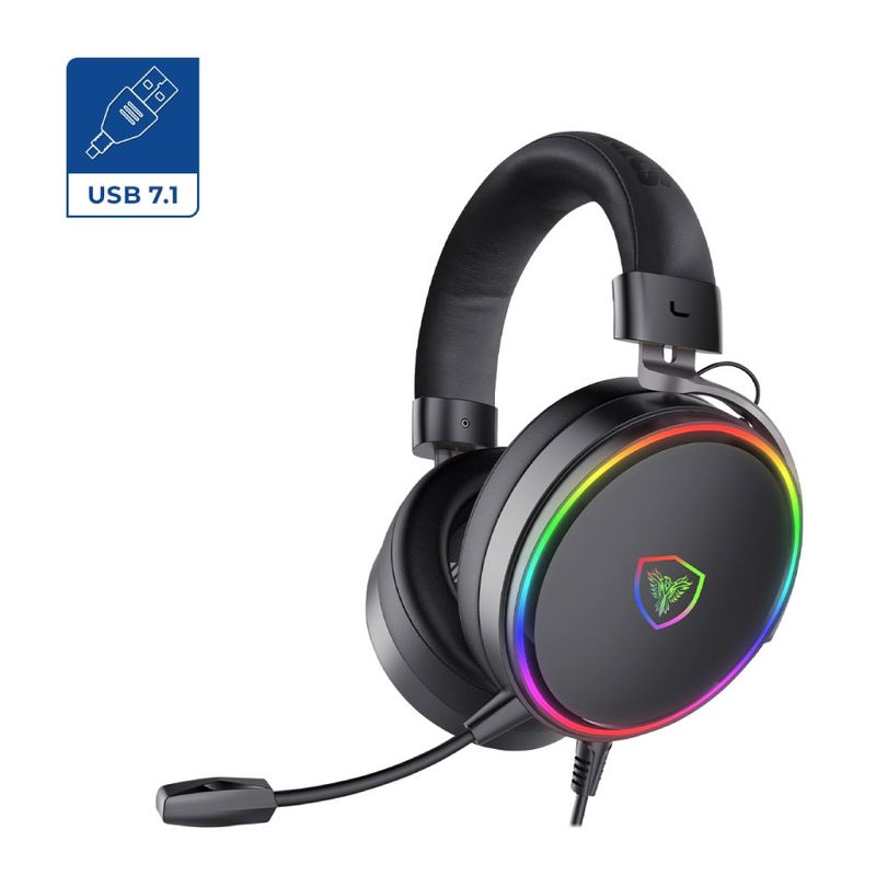 MICRONICS - FANATIC MIC HG8000 7.1 AURICULAR GAMER USB RGB MICRONICS