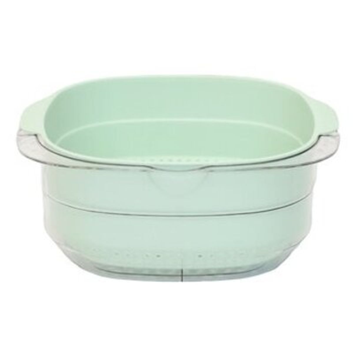 GENERICO - COLADOR MULTIUSOS DE DOS PIEZAS PARA ALIMENTOS COLOR VERDE AGUA