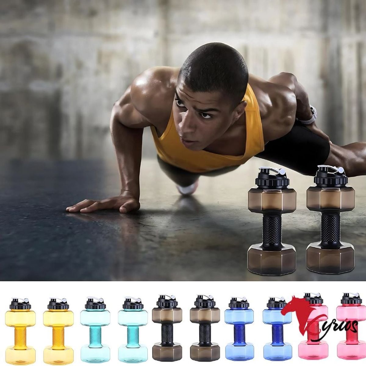 NO LOGO - Tomatodo Modelo Mancuerna De 2.2 L Color Negro