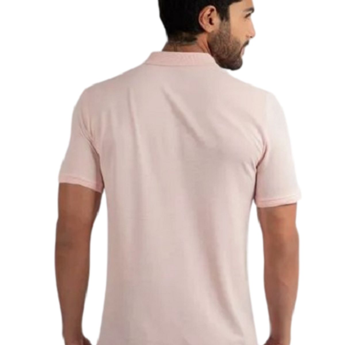 GENERICO - POLO CAMISERO MANGA CORTA ROSADO