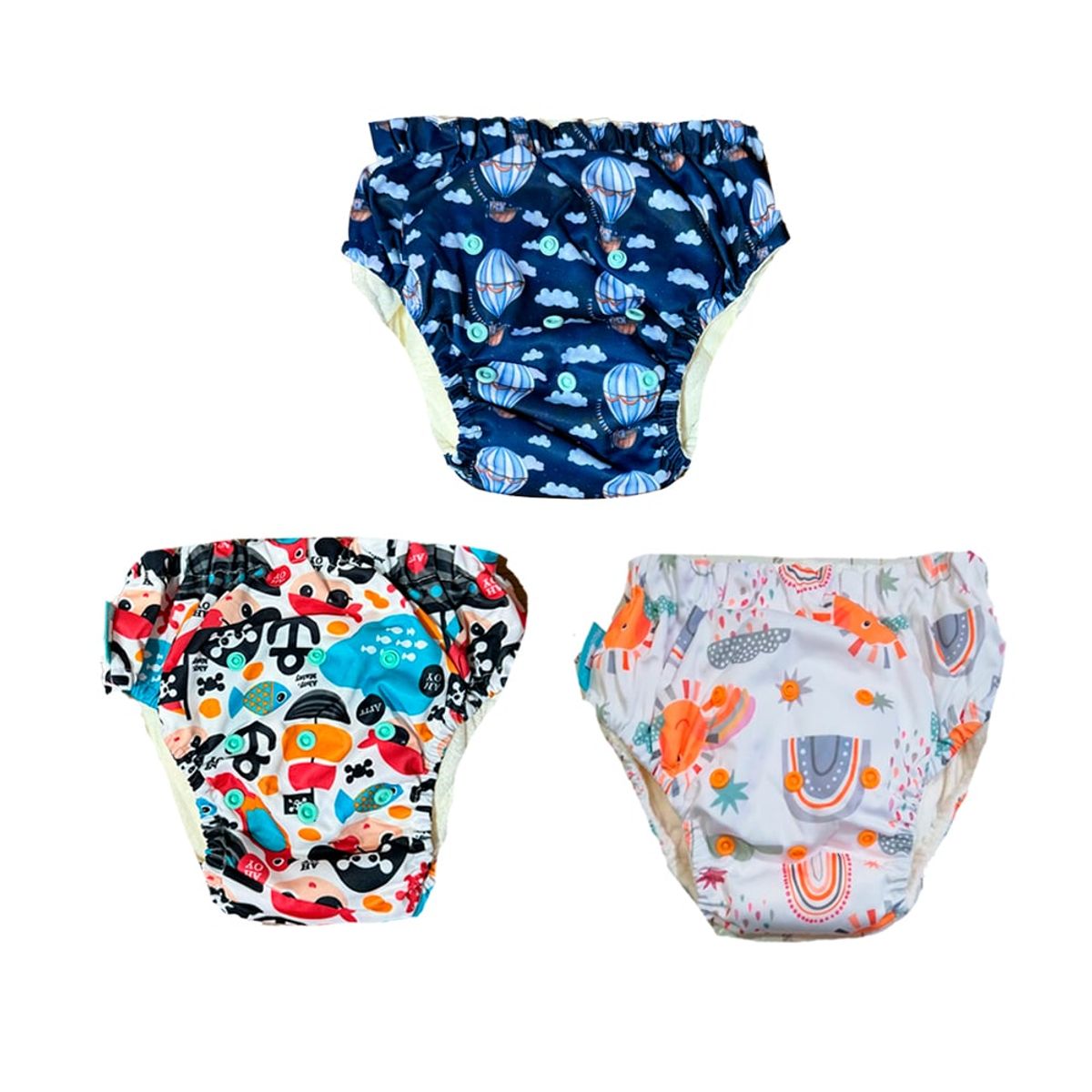 GENERICO - Pañal Ecológico Entrenamiento Bebe x 3 Unid (12 a 22 Kilos)