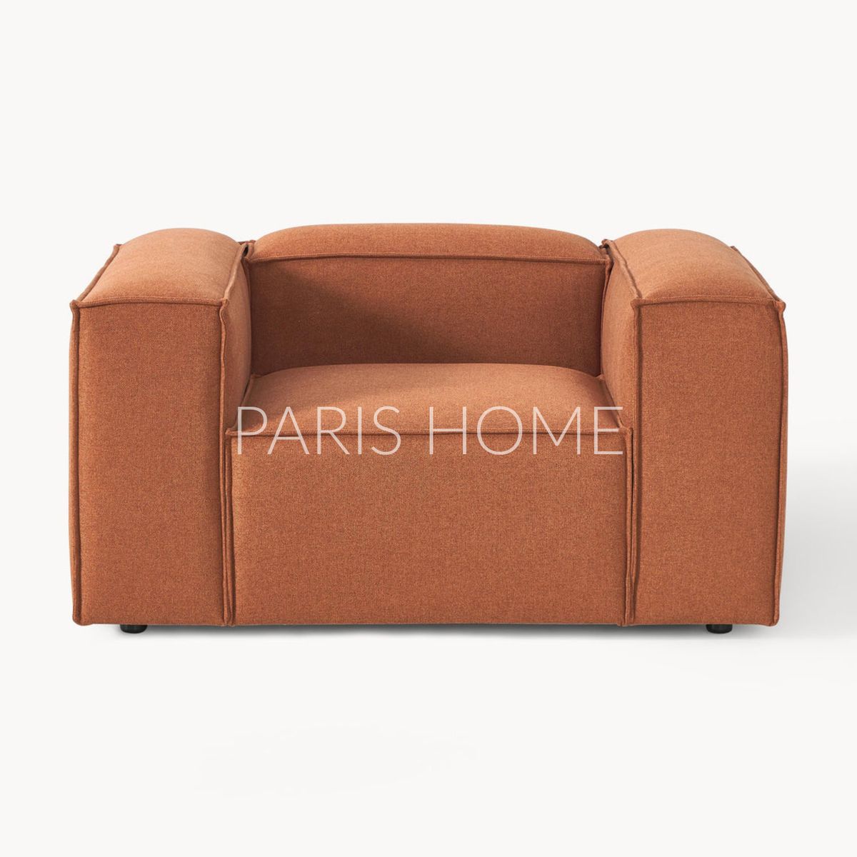 GENERICO - Sofá 1 Cuerpo Monarch Tejido - Terracota