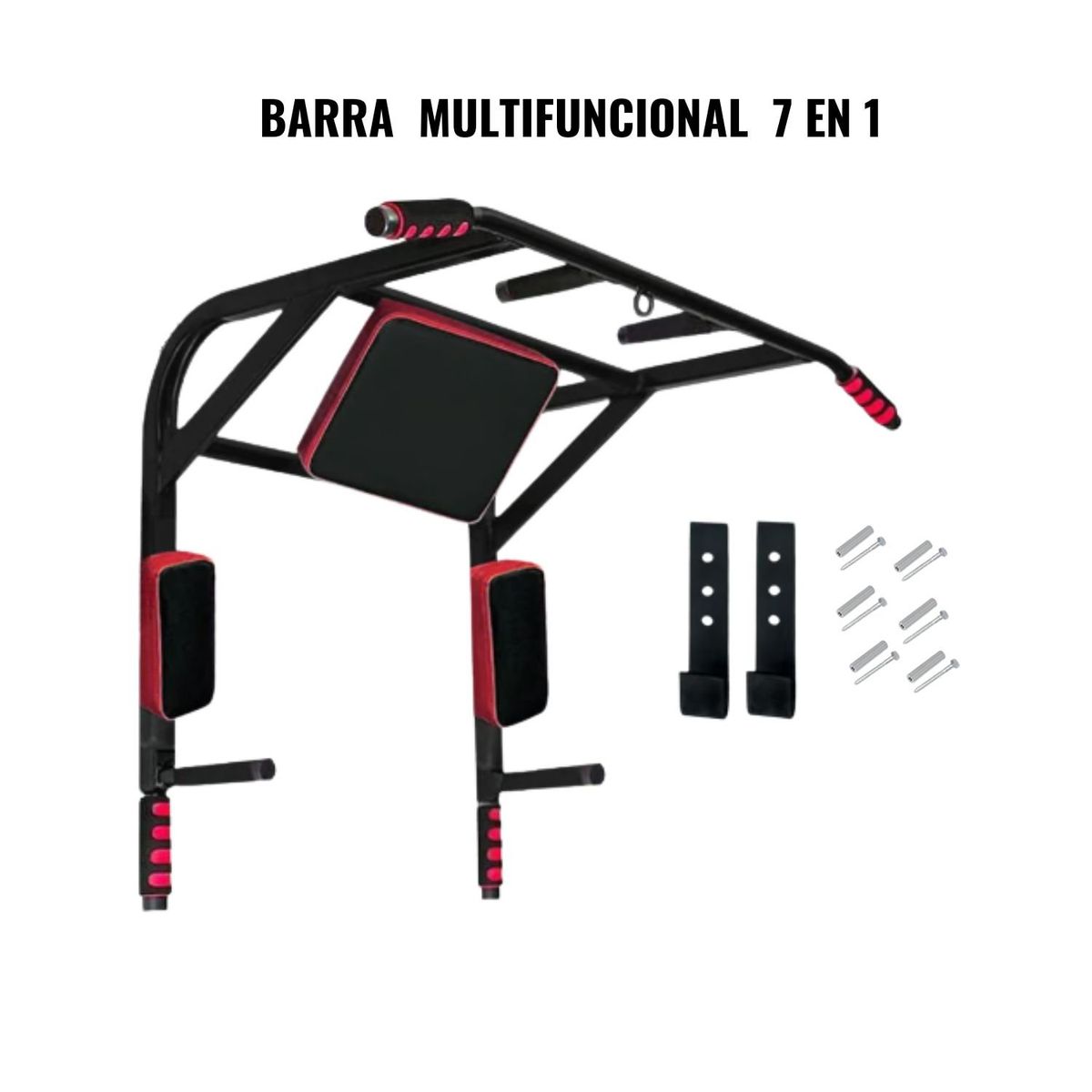 GENERICO - Barra Multifuncional - 7 en 1 Dominadas, Calistenia, Fitnes