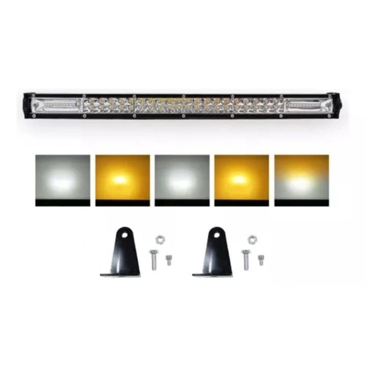 GENERICO - Barra Led 180w Dual Blanco/ambar 60 Led Ultra 50cm