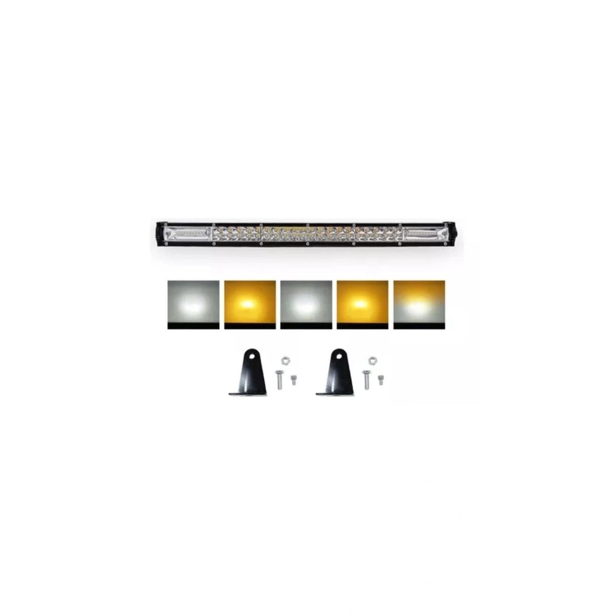 GENERICO - Barra Led 180w Dual Blanco/ambar 60 Led Ultra 50cm