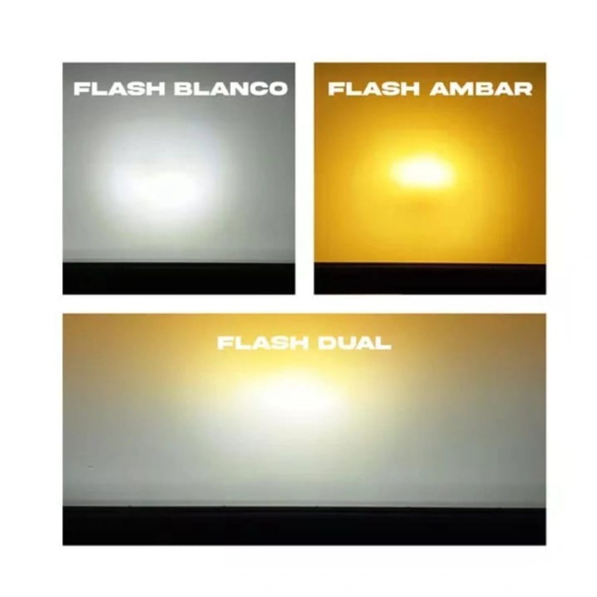 GENERICO - Barra Led 180w Dual Blanco/ambar 60 Led Ultra 50cm