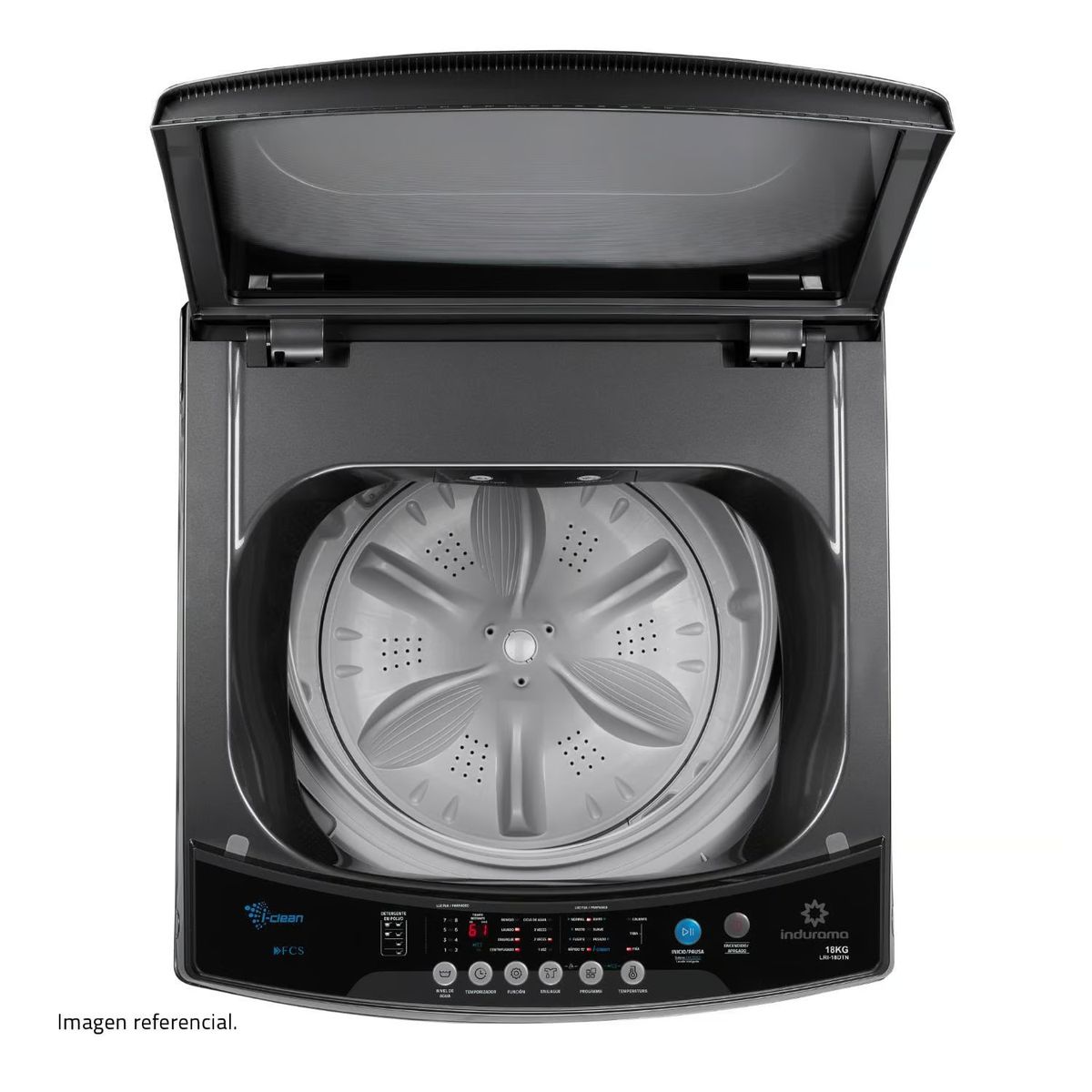 INDURAMA - Lavadora 18KG Carga Superior Lri-18dtn