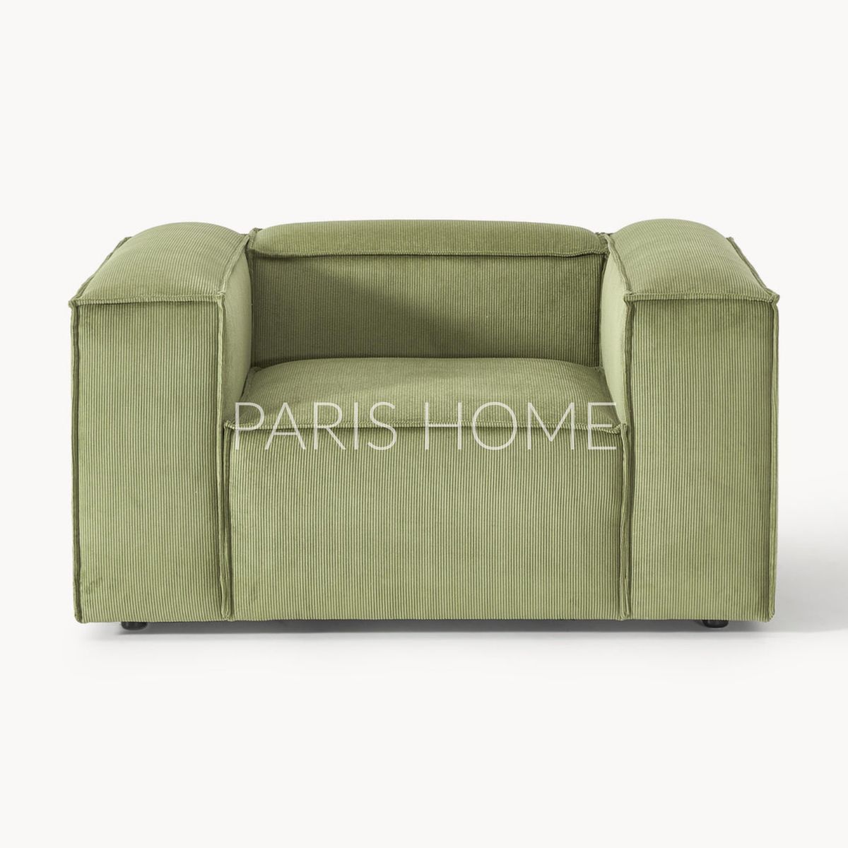 GENERICO - Sofá 1 Cuerpo Monarch Pana - Verde Oliva