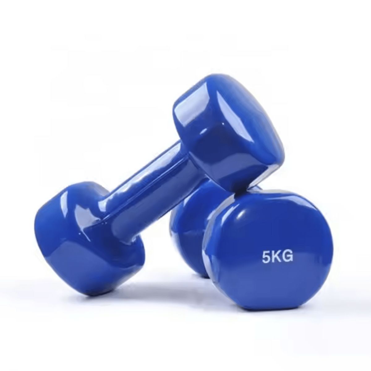 Alpha Gym - Pesas de vinil para gimnasio Mancuernas antideslizantes 5 kg