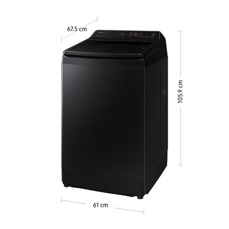 SAMSUNG - LAVADORA SAMSUNG 13 KG CARGA SUPERIOR ECOBUBBLE WA13CG5441BVPE NEGRO