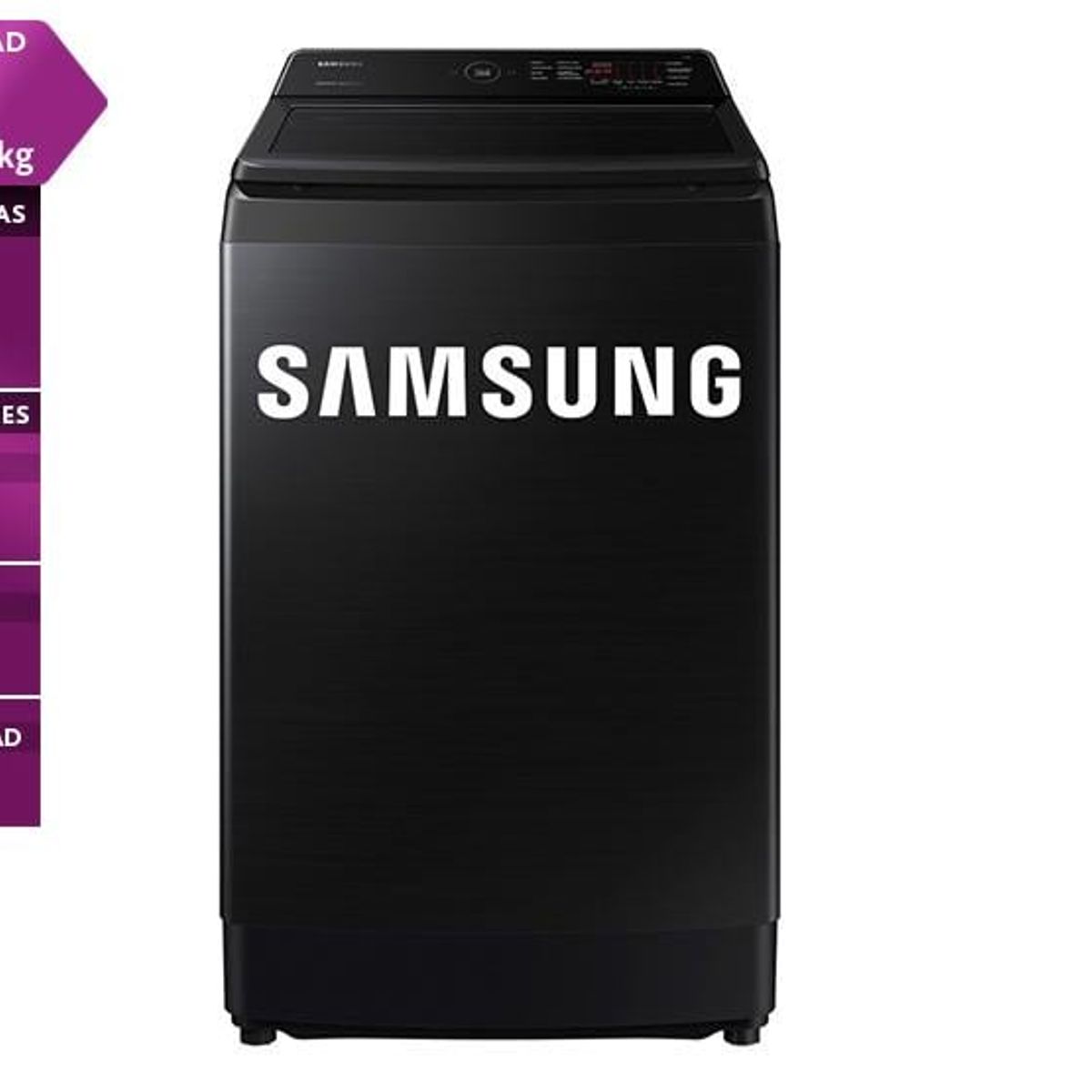 SAMSUNG - LAVADORA SAMSUNG 13 KG CARGA SUPERIOR ECOBUBBLE WA13CG5441BVPE NEGRO