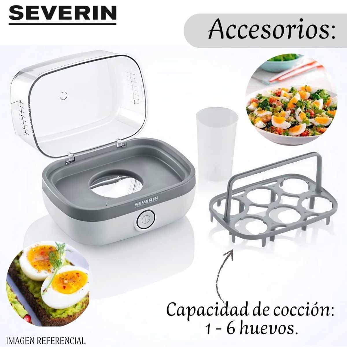 SEVERIN - Hervidor de huevos Severin EK 3164 - Blanco