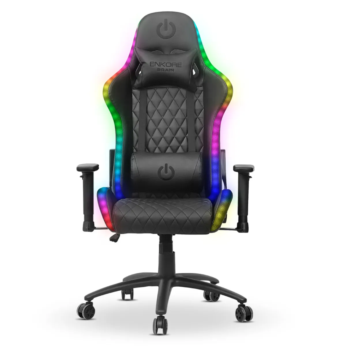 ENKORE - BRAVIO BLACK ENC GC1002+RGB SILLA GAMER 2D ENKORE