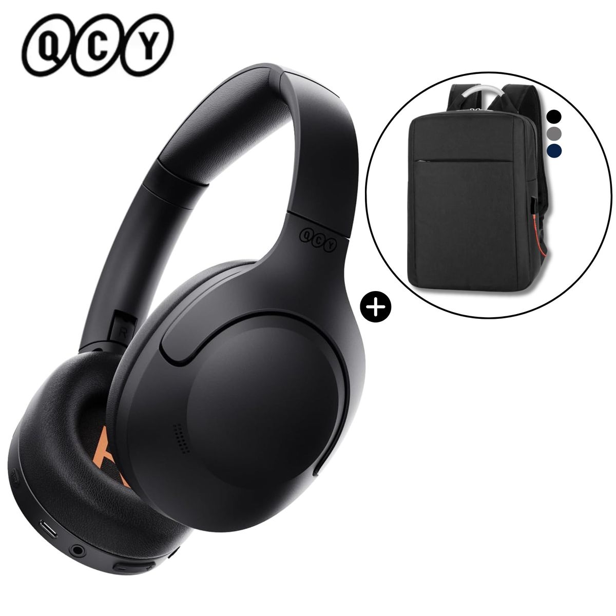 QCY - Audífono inalámbrico QCY H3 Lite ANC bluetooth Negro 60h
