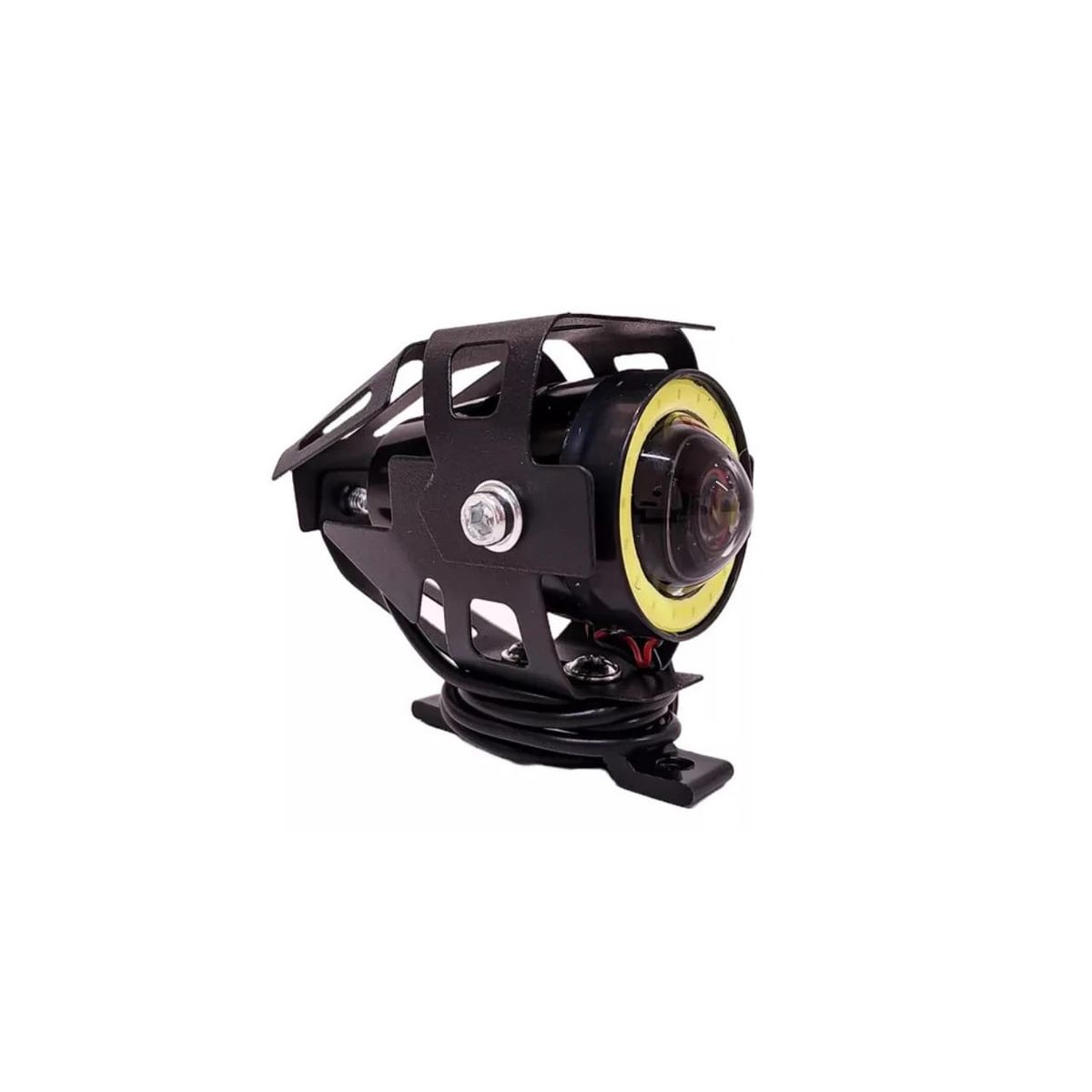 GENERICO - Faro Auxiliar Con ojo De Angel y lupa Para Moto