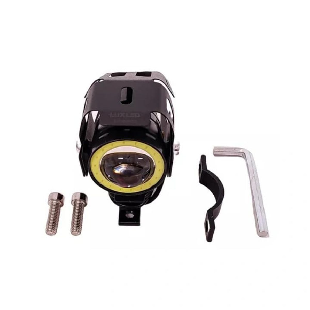 GENERICO - Faro Auxiliar Con ojo De Angel y lupa Para Moto