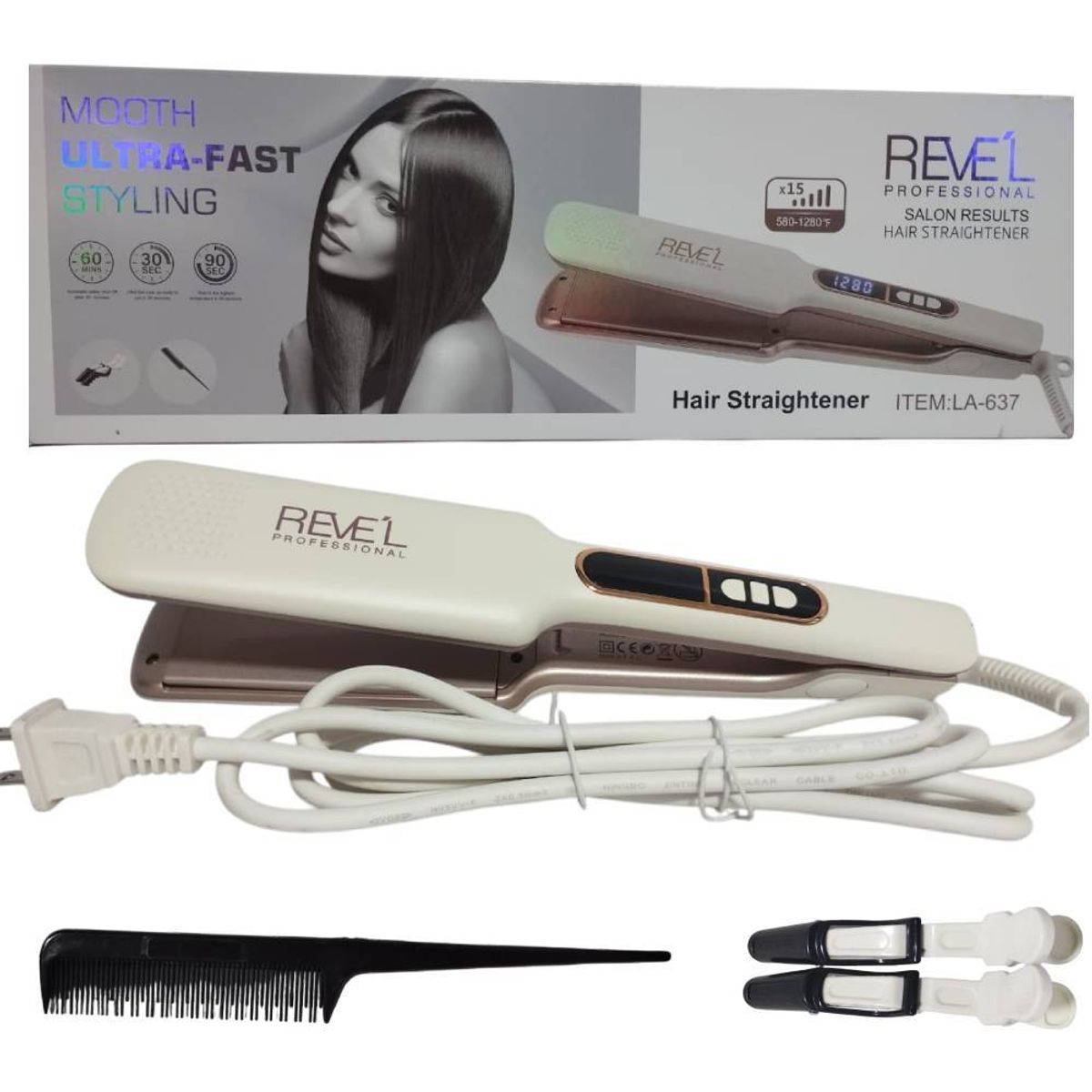 REVEL - Plancha REVEL Profesional Ceramica Turmalina