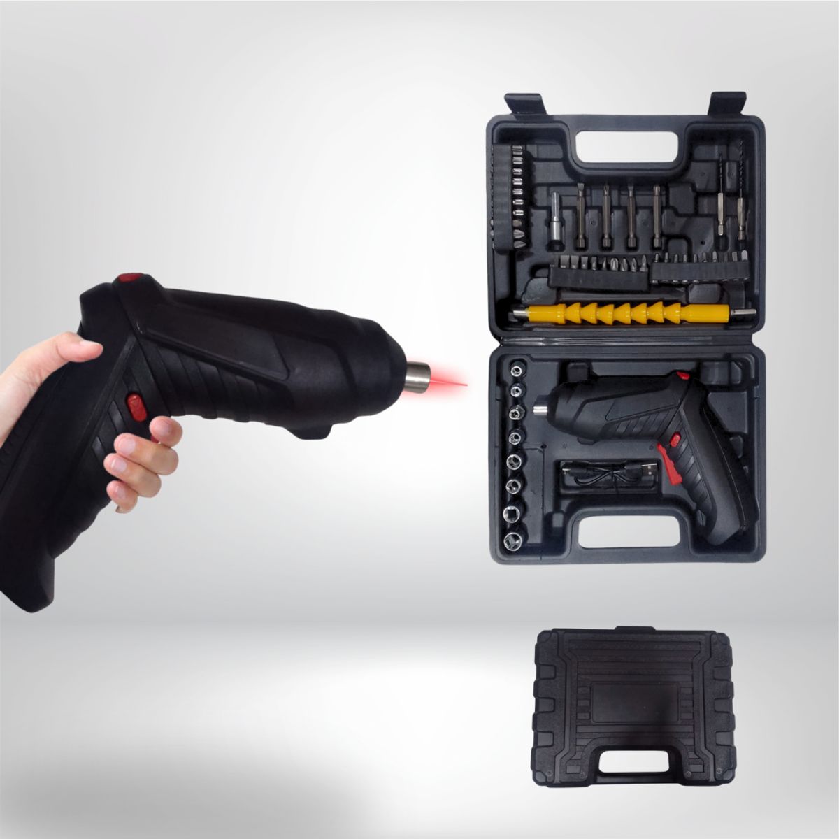 ROSH - Destornillador Eléctrico Recargable  Potencia y Precisión