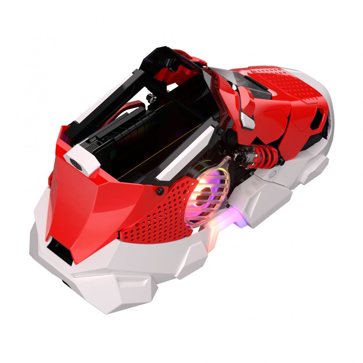 COOLER MASTER - CASE-PC COOLER MASTER SNEAKER-X CPT KIT ACERO ROJO PN ABK-SXNN-S38L3-R1