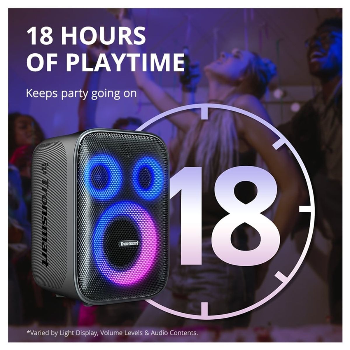 TRONSMART - Parlante Tronsmart Halo 200 120W Karaoke con 2 micrófonos