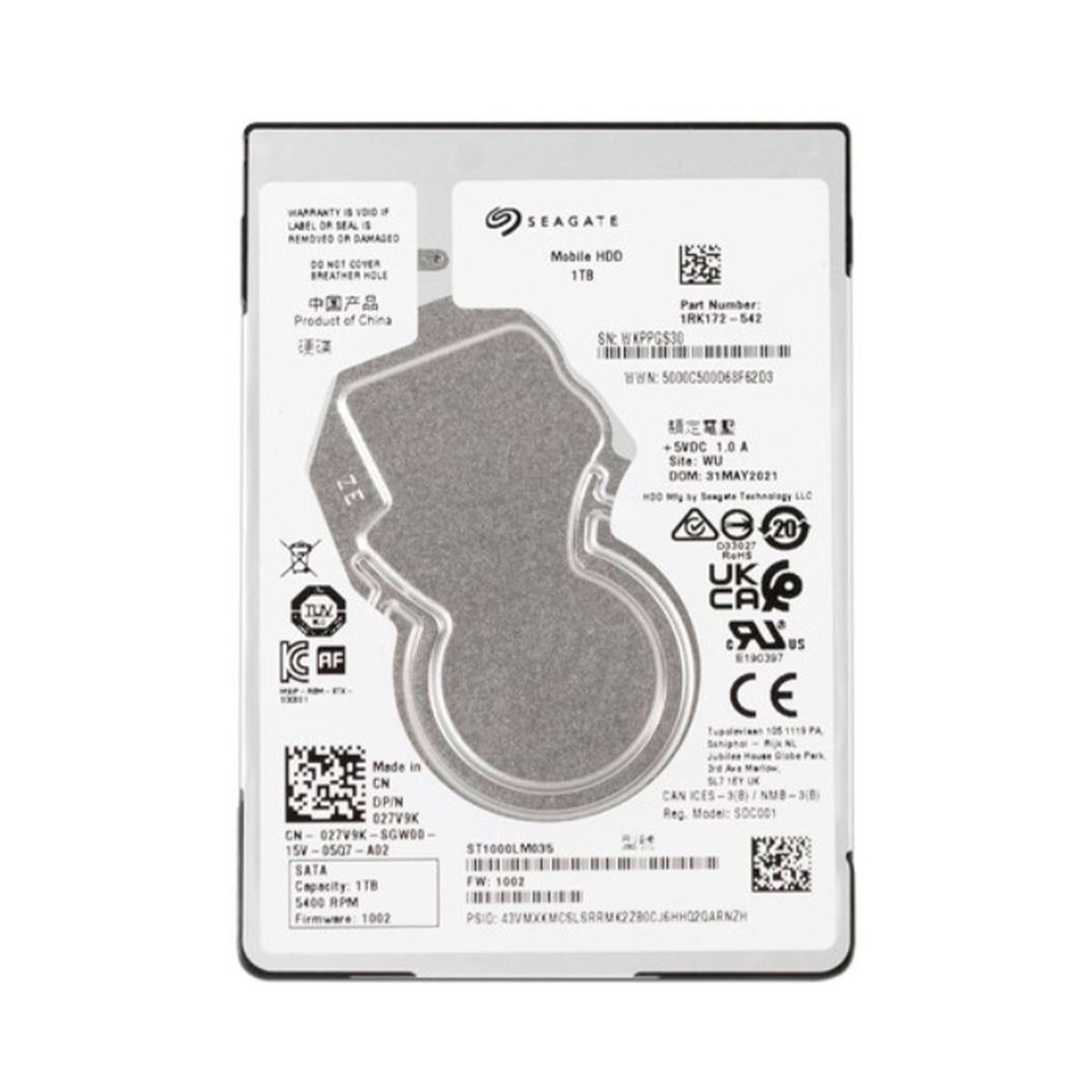 SEAGATE - DISCO DURO INTERNO SEAGATE 1RK172 1TB SATA 6GBS 25P PN ST1000LM035