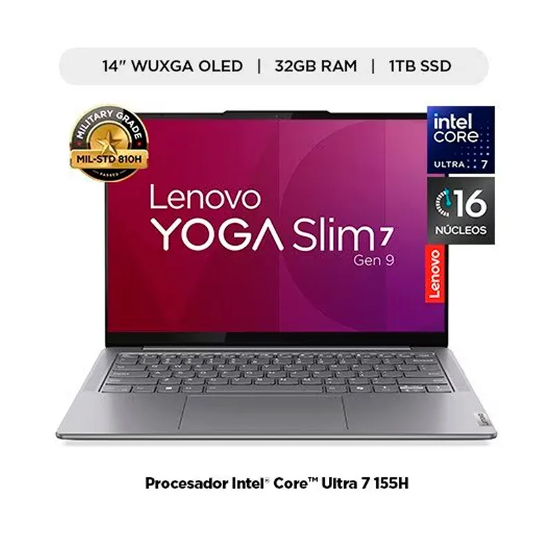 LENOVO - LAPTOP LENOVO 14 INTEL 155H 32GB LPDDR5 1TB WUXGA PN 83CV007JLM
