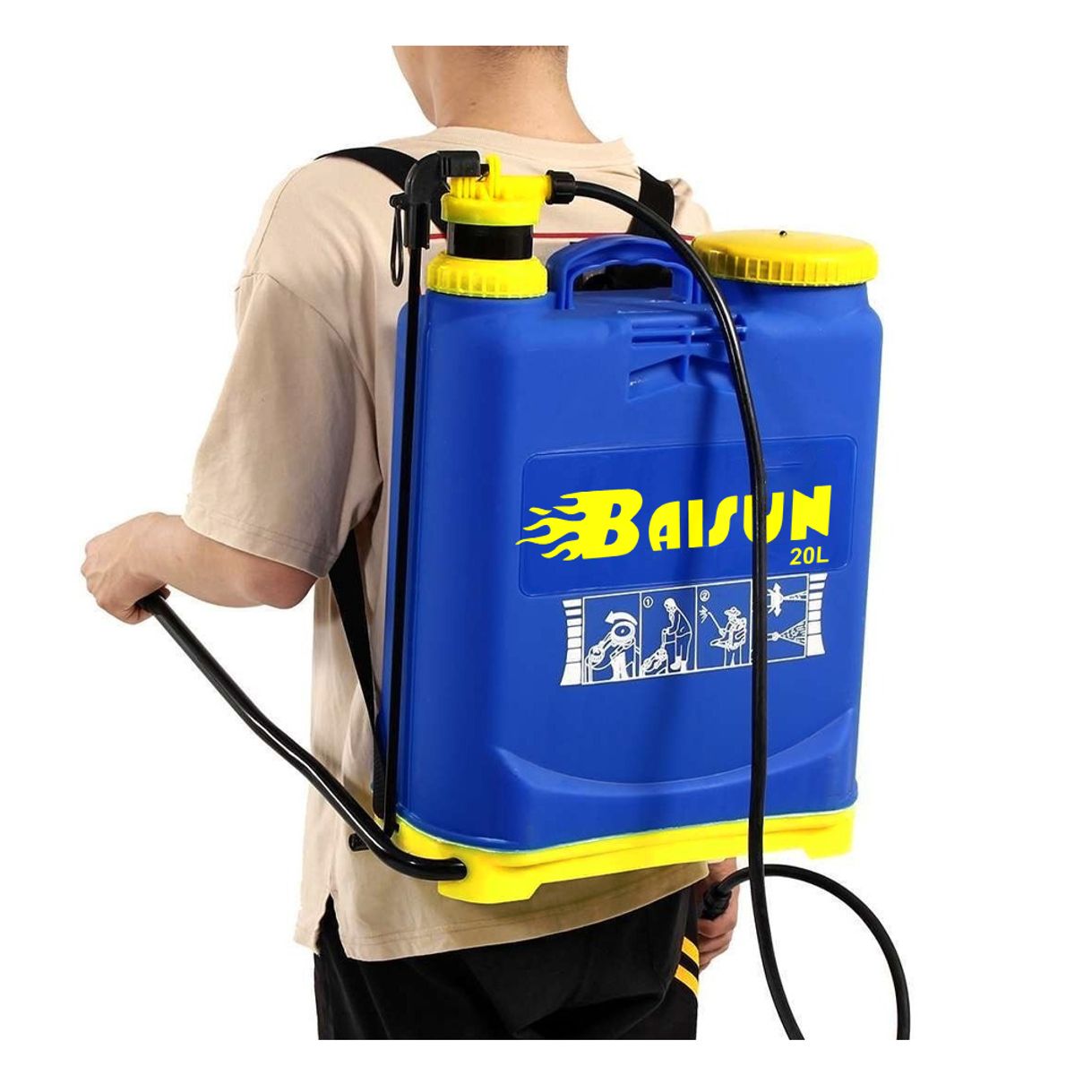 GENERICO - Mochila Fumigadora Baisun de 20lt con Accesorios