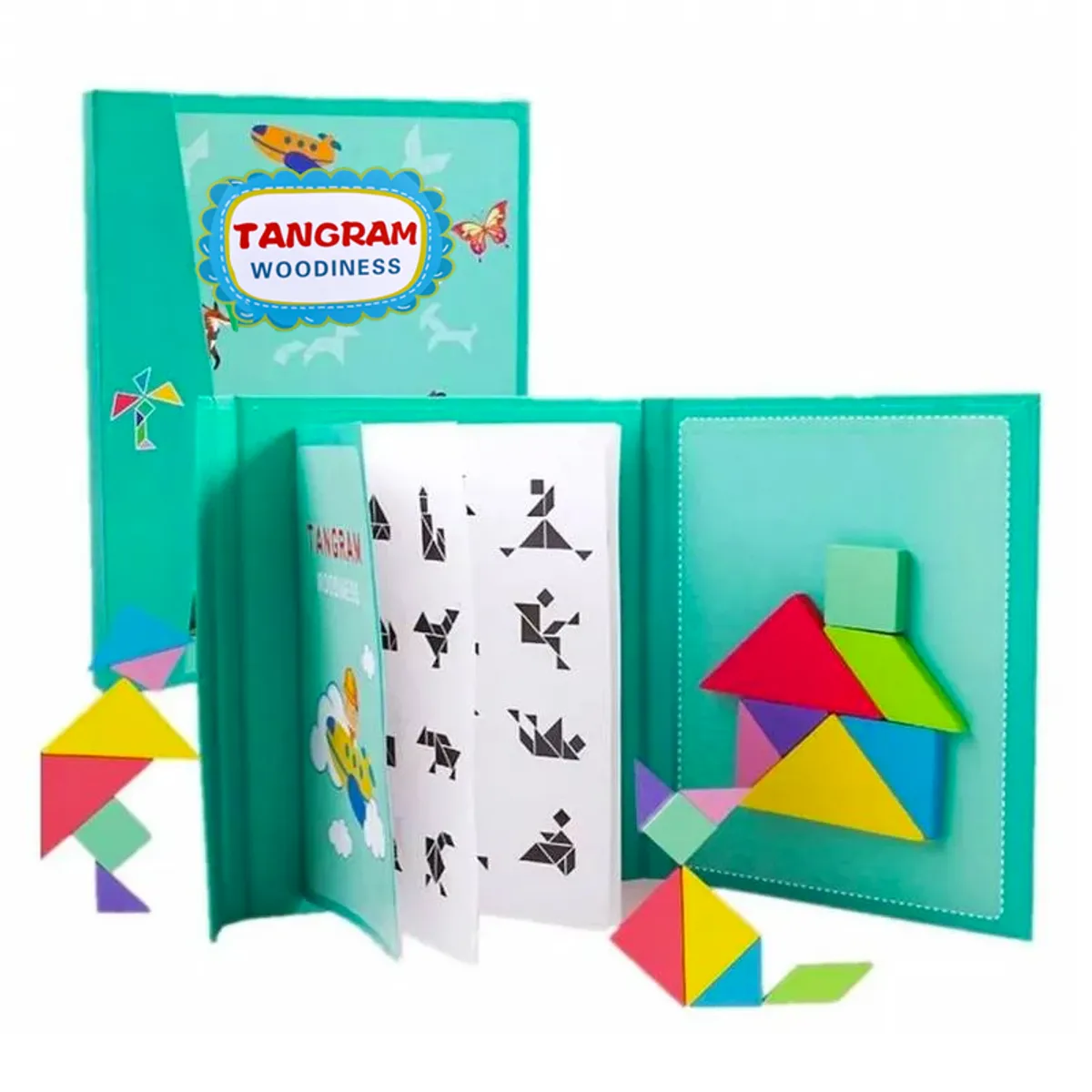 GENERICO - Libro Magnético De Tangram Multiformas
