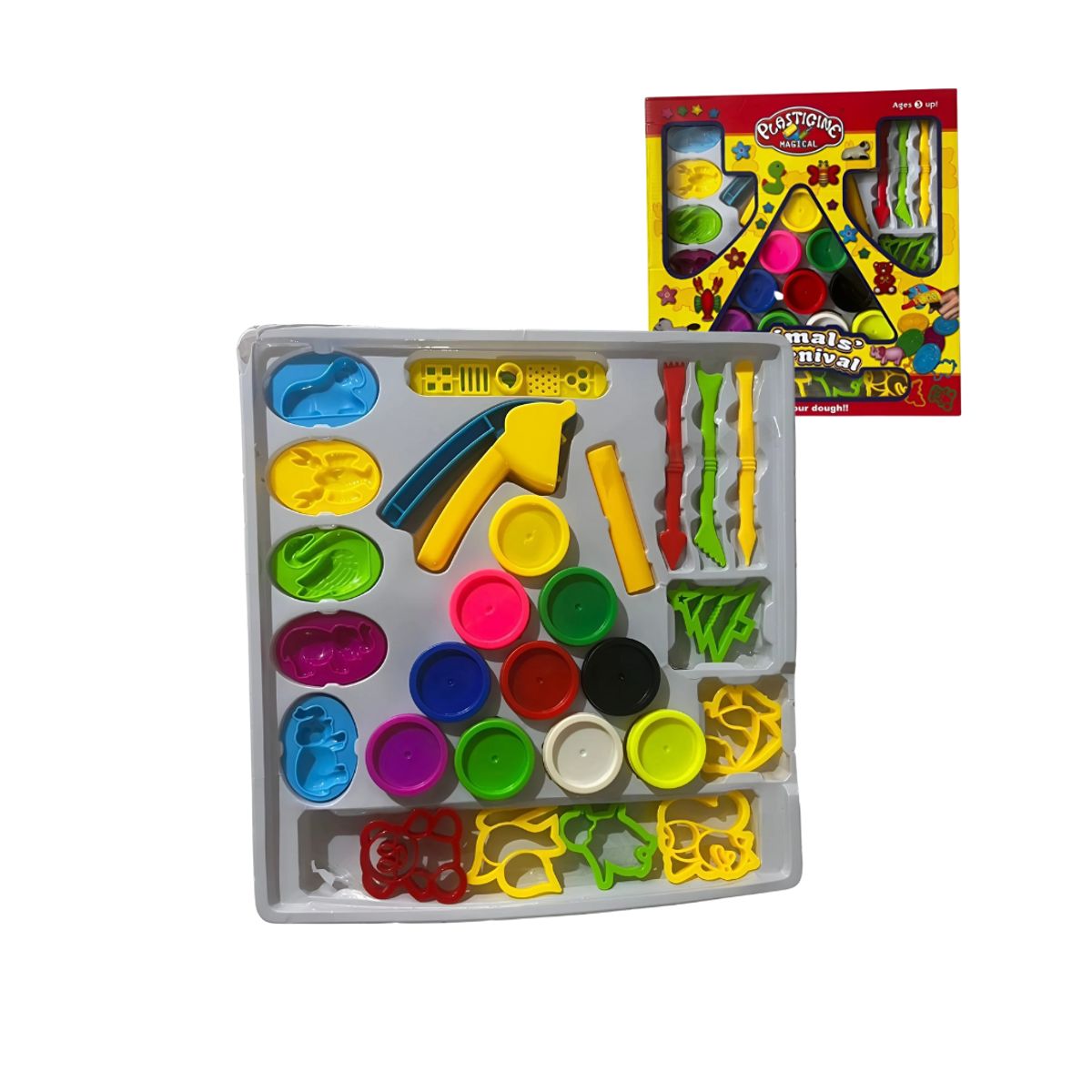 GENERICO - Set Didáctico De Plastilinas Aventura Colorida Animal