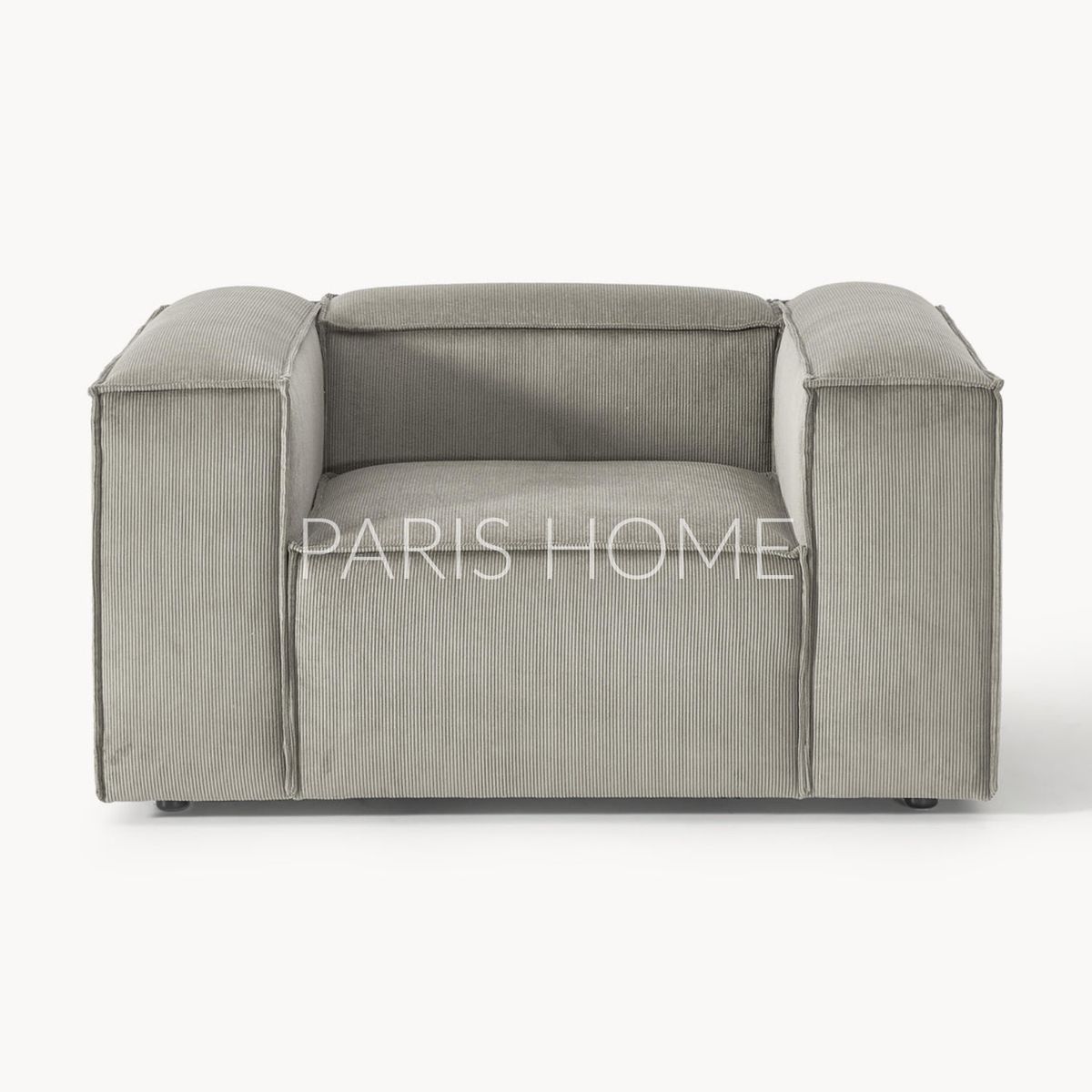 GENERICO - Sofá 1 Cuerpo Monarch Pana - Gris