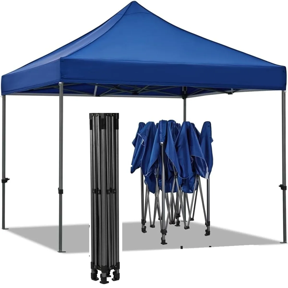 GENERICO - Toldo impermeable plegable 3mts x 3mts UPF 50+ azul