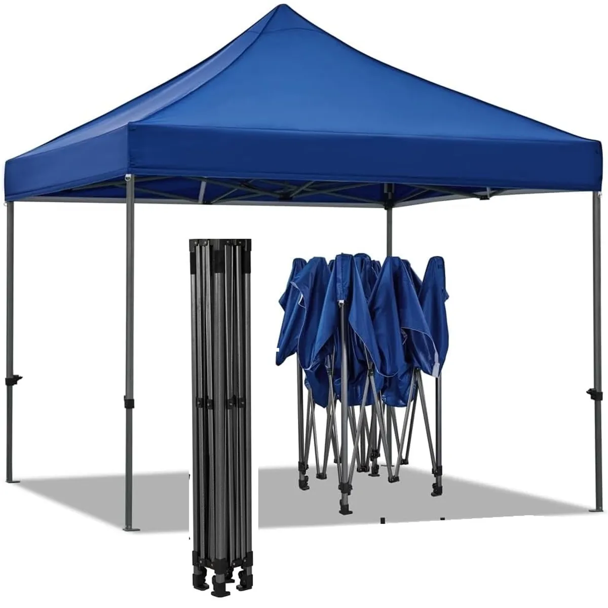 GENERICO - Toldo impermeable plegable 3mts x 3mts UPF 50+ azul