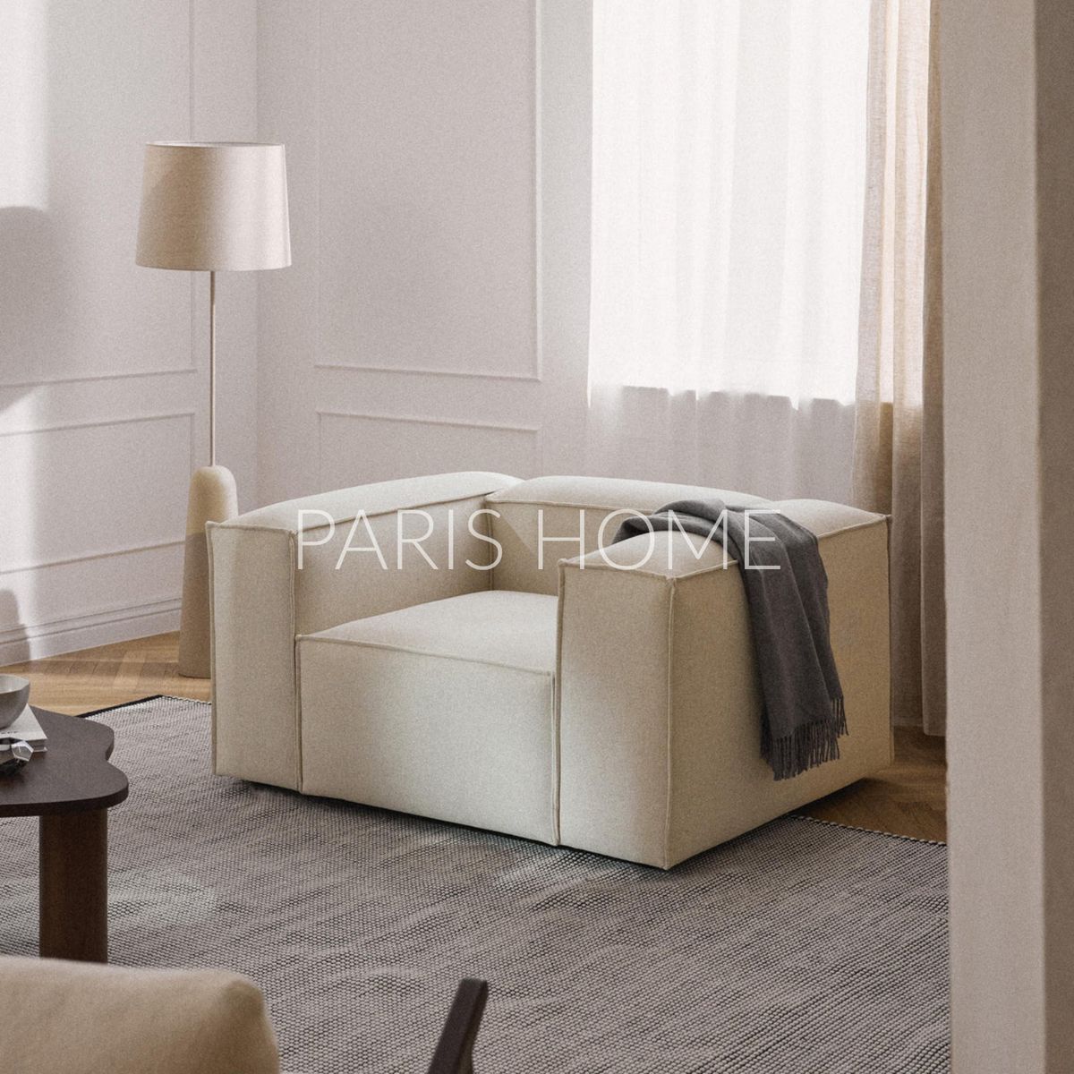 GENERICO - Sofá 1 Cuerpo Monarch Pana - Beige