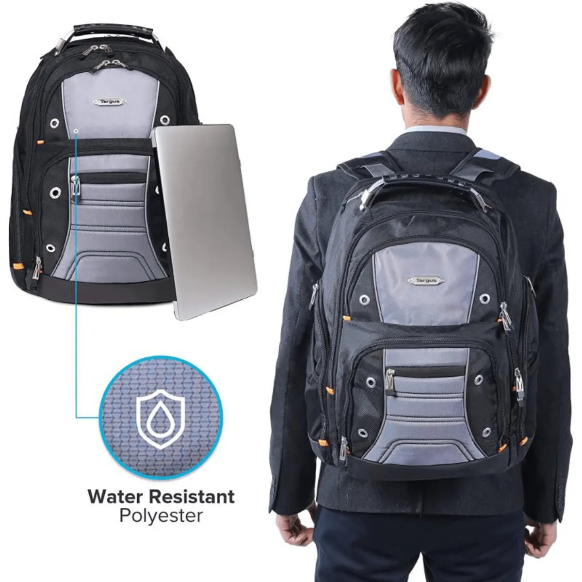 TARGUS - Mochila Targus Drifter II 17.3" Negro con Gris  TSB239US