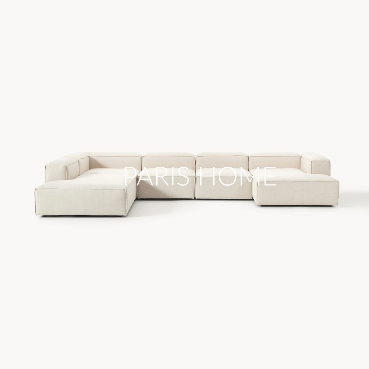 GENERICO - Seccional Izquierdo Rinconera 6 Plazas Monarch Lino  - Beige