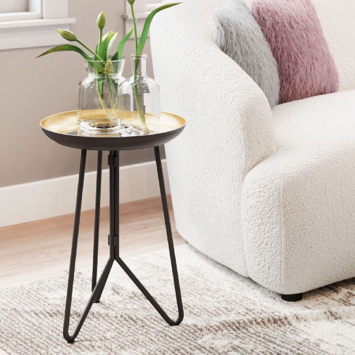 COLINEAL - MESA AUX FOLEY GOLD & BLACK REF: 101496